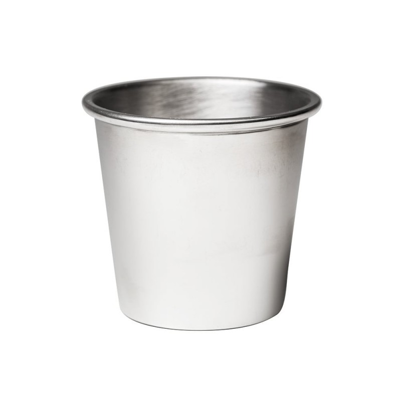 Pewter Cup Rolled Edge 9x9cm